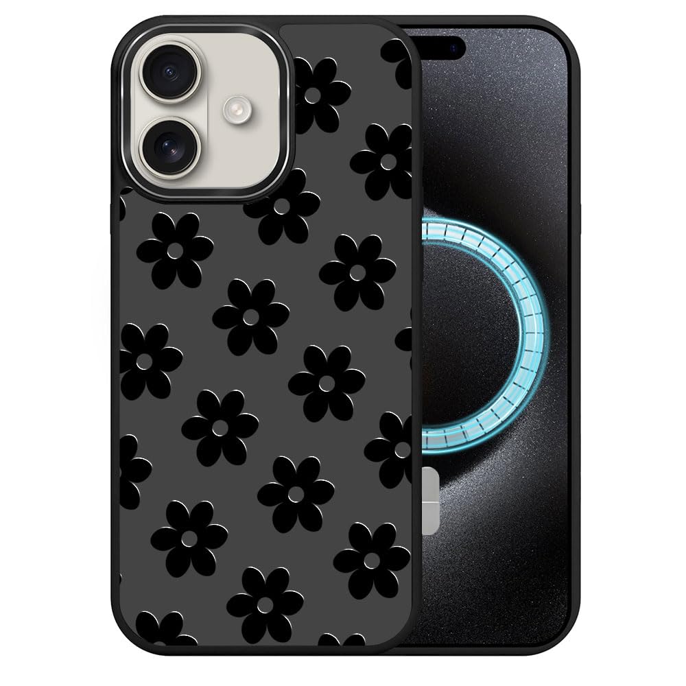 DAIZAG Case for iPhone 16, [Durable Shockproof Protective Magnetic Cover] [Compatible with MagSafe],Dragons Black