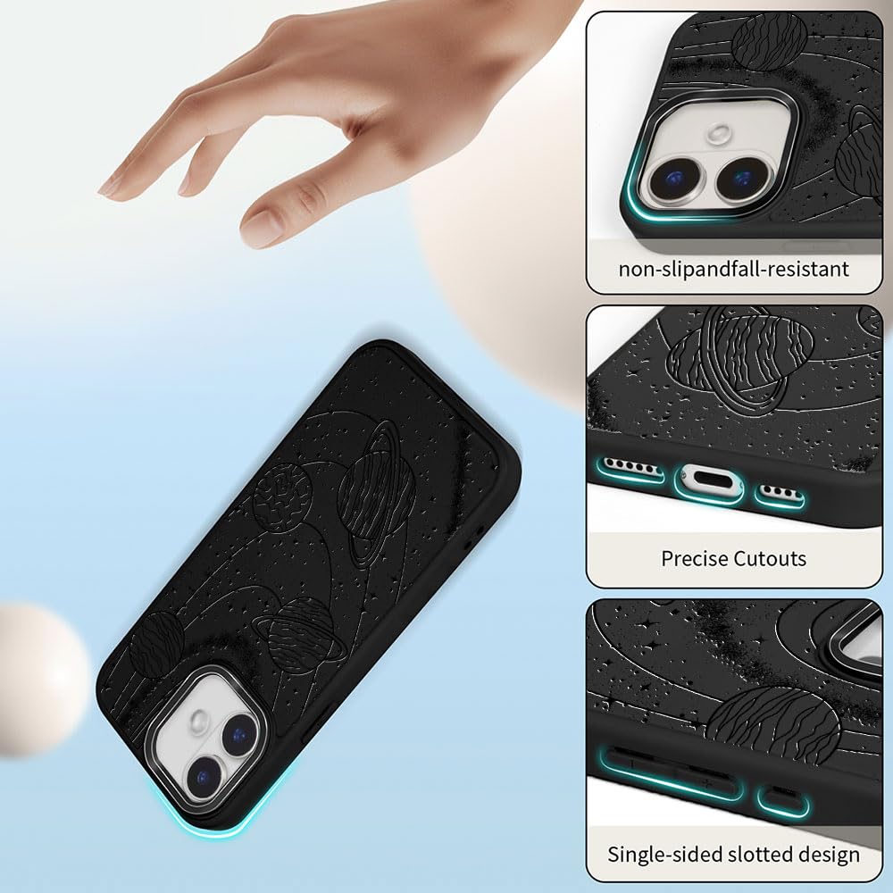 DAIZAG Case for iPhone 16, [Durable Shockproof Protective Magnetic Cover] [Compatible with MagSafe],Dragons Black