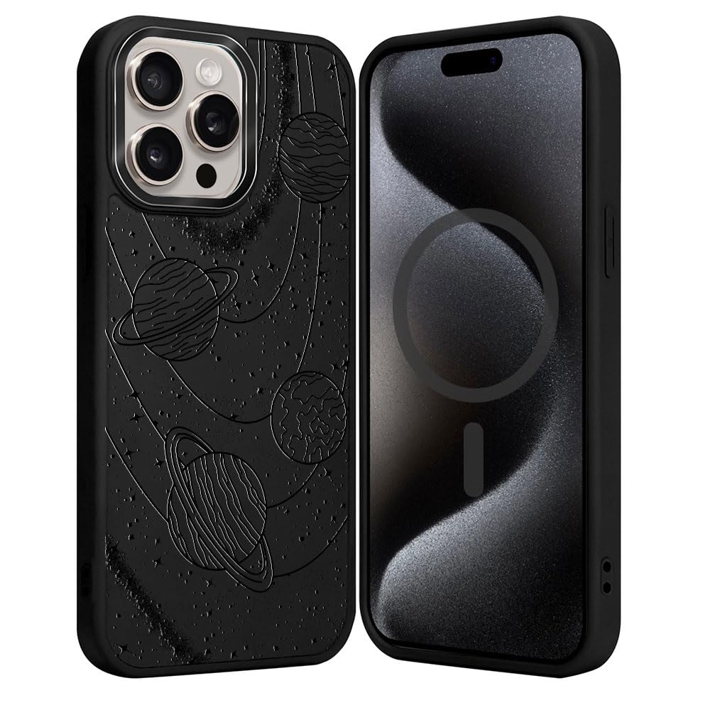 DAIZAG Case for iPhone 16, [Durable Shockproof Protective Magnetic Cover] [Compatible with MagSafe],Dragons Black