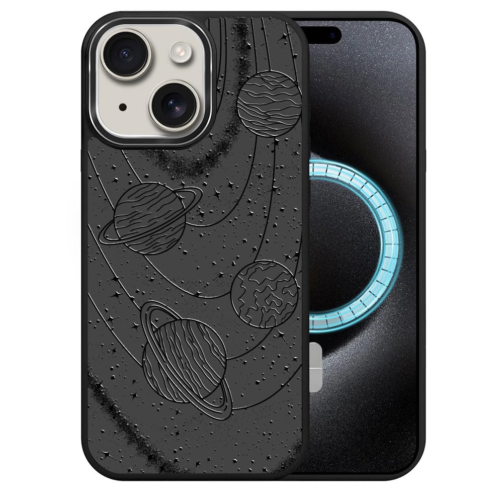 DAIZAG Case for iPhone 16, [Durable Shockproof Protective Magnetic Cover] [Compatible with MagSafe],Dragons Black