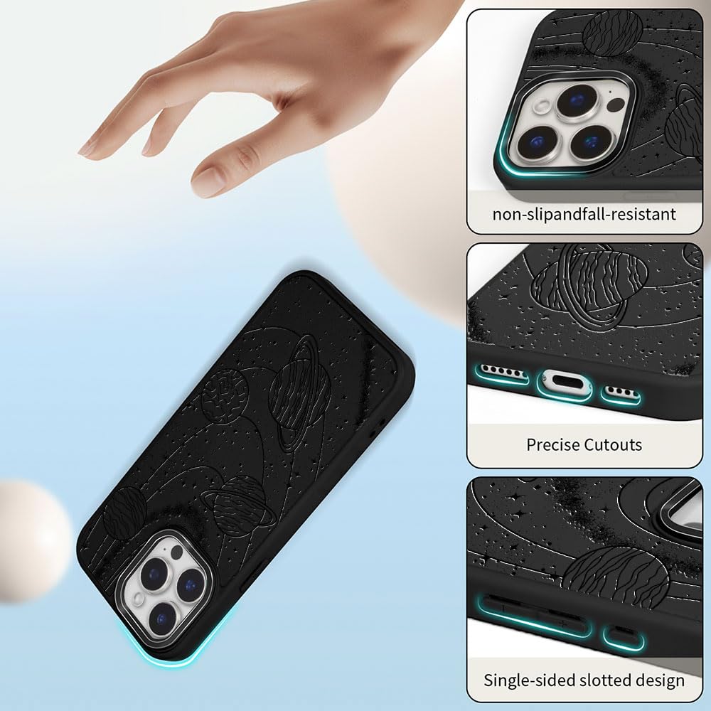 DAIZAG Case for iPhone 16, [Durable Shockproof Protective Magnetic Cover] [Compatible with MagSafe],Dragons Black