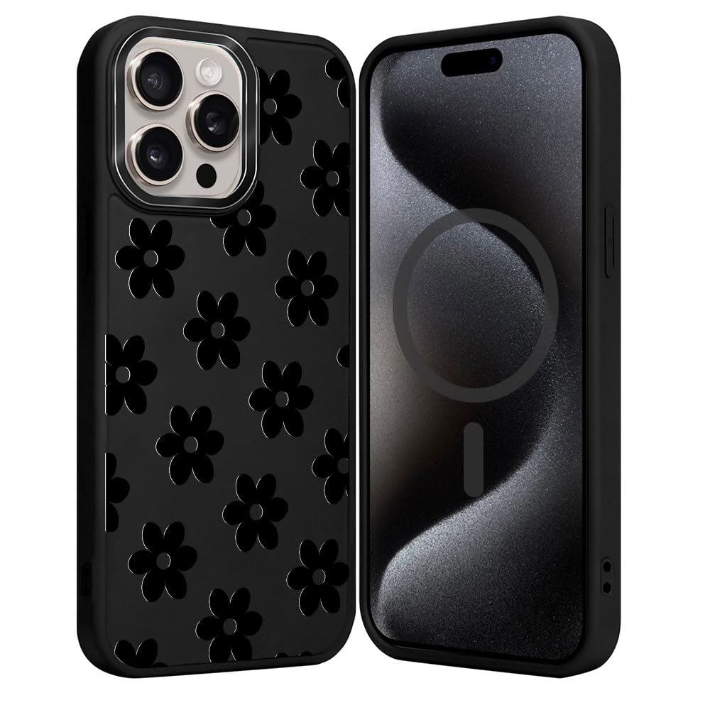 DAIZAG Case for iPhone 16, [Durable Shockproof Protective Magnetic Cover] [Compatible with MagSafe],Dragons Black
