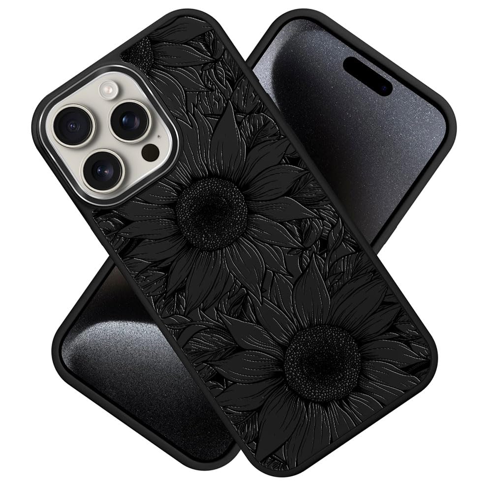 DAIZAG Case for iPhone 16, [Durable Shockproof Protective Magnetic Cover] [Compatible with MagSafe],Dragons Black
