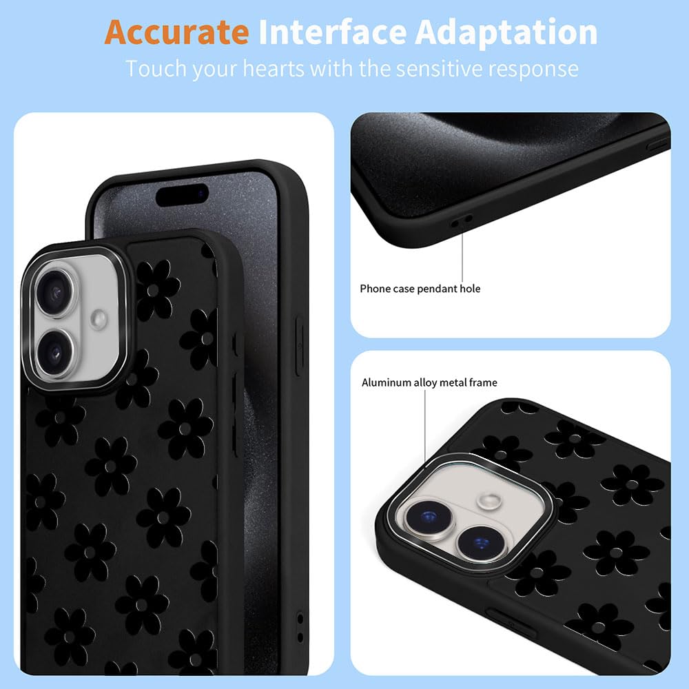 DAIZAG Case for iPhone 16, [Durable Shockproof Protective Magnetic Cover] [Compatible with MagSafe],Dragons Black