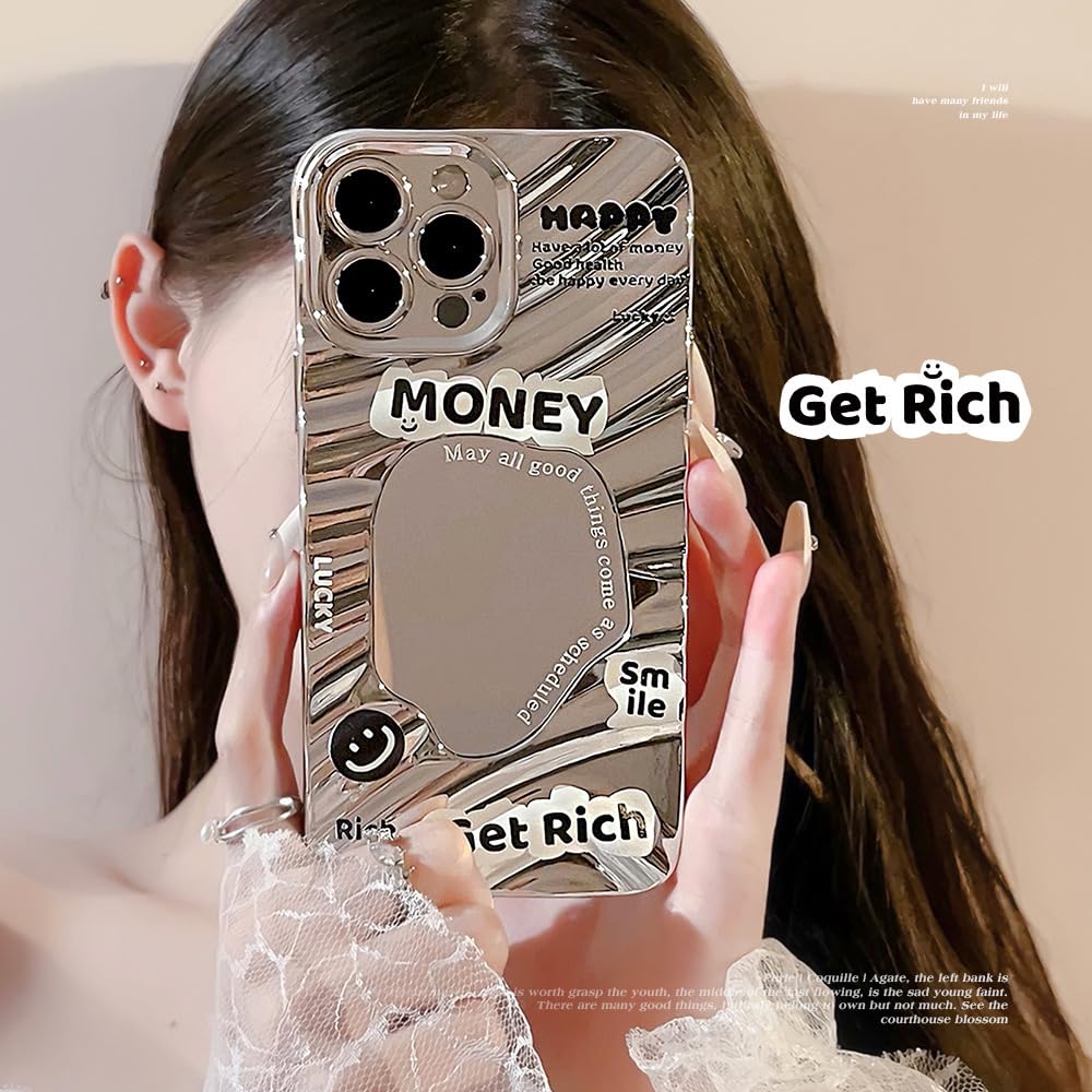 for iPhone 13 Case Bling Stars 3D Hearts Diamond Twinkle Star Glitter Y2K Spark Luxury Girly Aesthetic Personalized Design for Women Girls Teens TPU Case, 6.1", Black