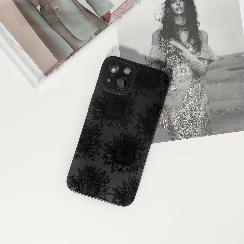 Lovmooful Compatible for iPhone 13 Case Cute Cool Star Black Design for Girls Women Soft TPU Shockproof Protective Girly for iPhone 13-Black Star