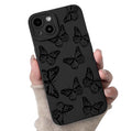 Lovmooful Compatible for iPhone 13 Case Cute Cool Star Black Design for Girls Women Soft TPU Shockproof Protective Girly for iPhone 13-Black Star