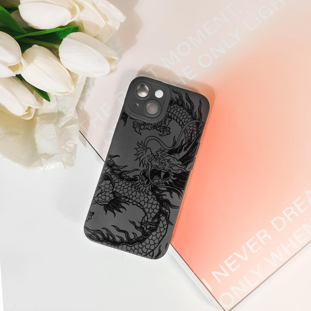 Lovmooful Compatible for iPhone 13 Case Cute Cool Star Black Design for Girls Women Soft TPU Shockproof Protective Girly for iPhone 13-Black Star