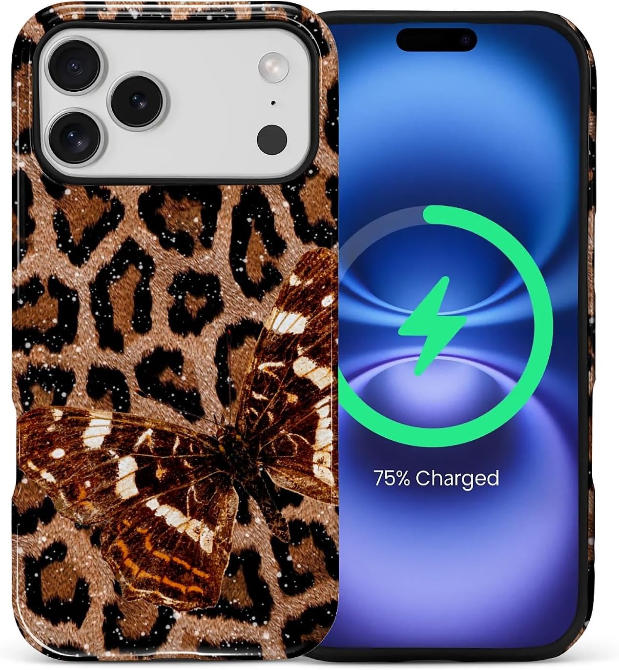 ZHEGAILIAN Magnetic Case for iPhone 15,Compatible with MagSafe Hard Shell + Soft Silicone 2 in 1 Hybrid Shockproof Bumper Drop Protective Case Retro Black Cat Guitar