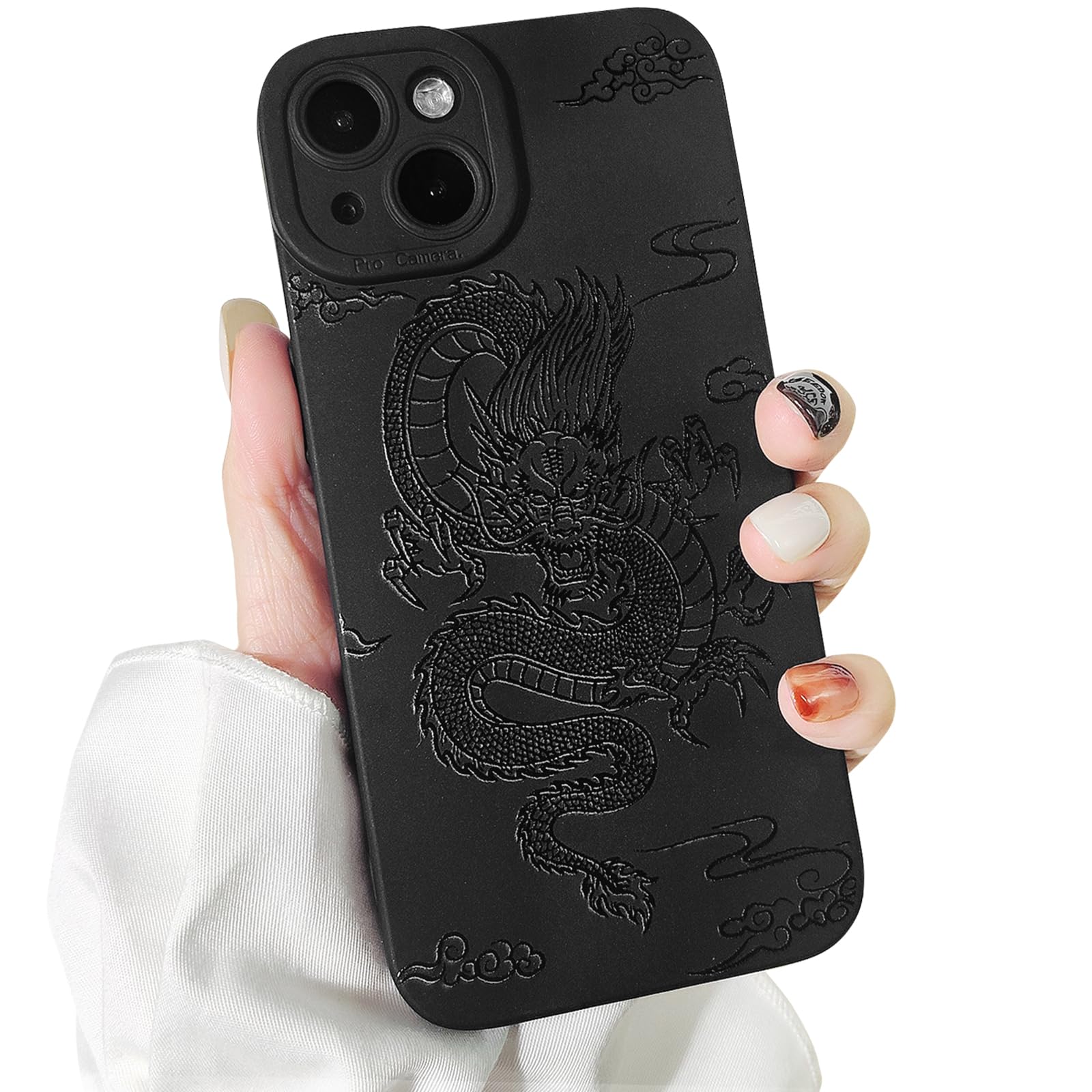 Lovmooful Compatible for iPhone 13 Case Cute Cool Star Black Design for Girls Women Soft TPU Shockproof Protective Girly for iPhone 13-Black Star