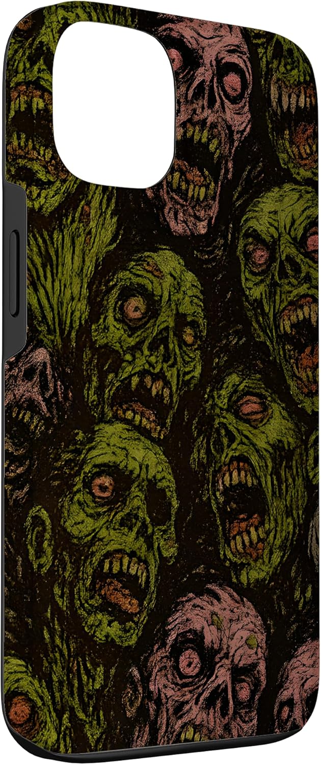 Zombie Horror Grunge Undead Art Creepy Green Skull Design Case for iPhone 13