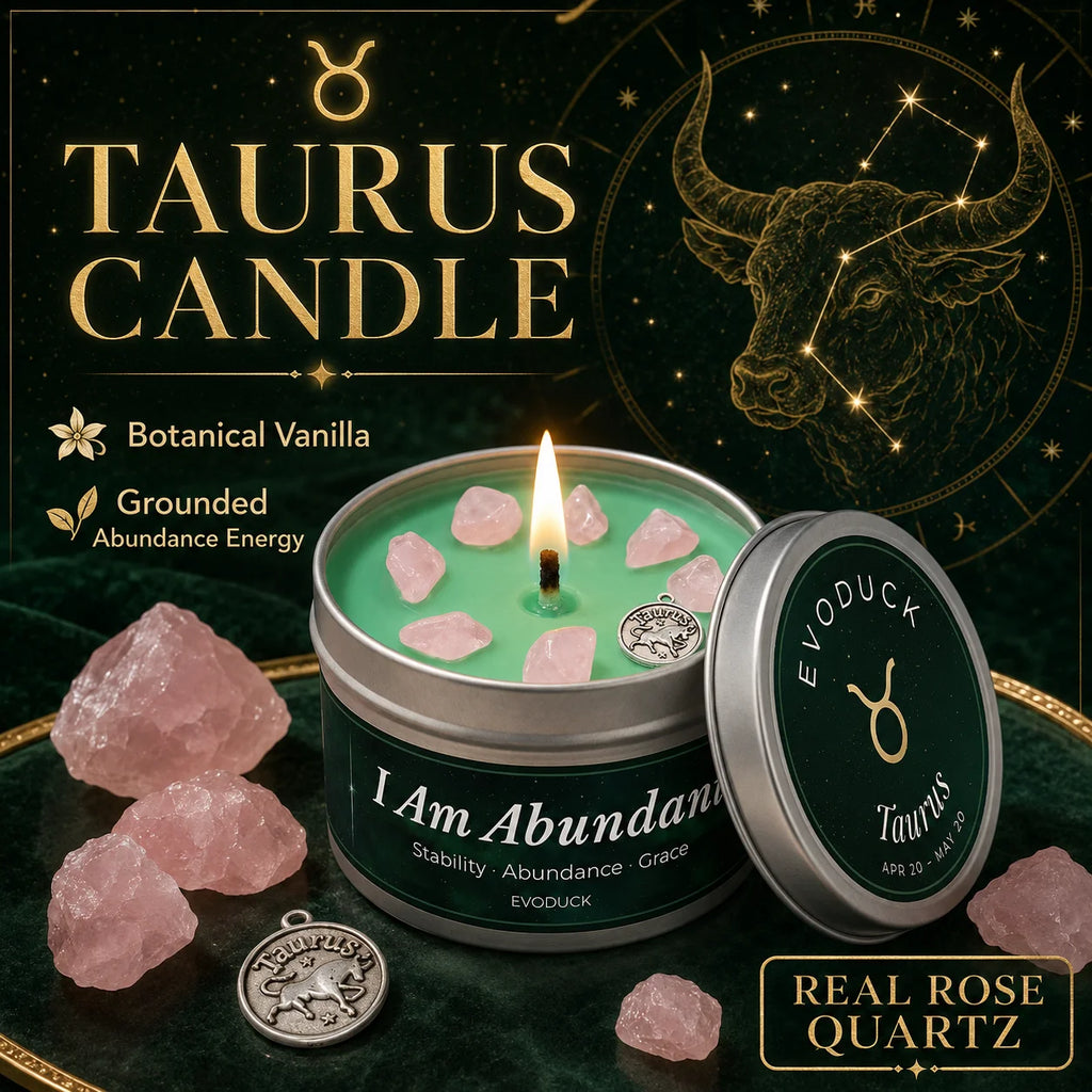 aurus Zodiac Scented Candle, Botanical Vanilla, Astrology Aromatherapy Candle in Tin, Home Fragrance Decor Birthday Gift, 3oz