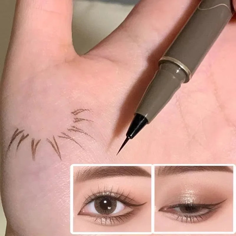 Slim Eyeliner Is Waterproof Sweat-Proof Long-Lasting And Non-Smudged Newbie Brown Eyeliner Liquid Pen