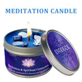 Frankincense Sandalwood Crystal Scented Candle Meditation Spiritual Connection Aromatherapy Candle Yoga Room Decor Gift 3oz Tin