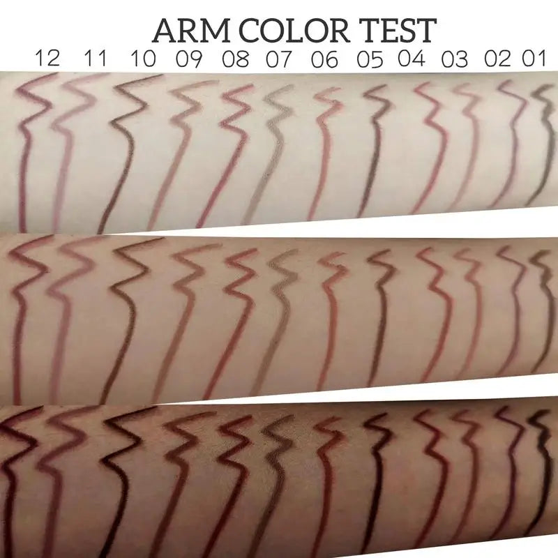 12pcs Lip Liner Pen 12 Colors Professional Lip Liner Pencil and Matte Lip Non-stick Cup Nude Lipstick Pencil SET