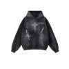 Graffiti Hand-painted Full-print Fleece Hooded Zipper Sweatshirt CYH-2670402