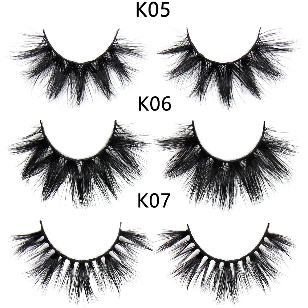 FOXESJI Makeup Eyelashes 3D Mink Eye Lashes Fluffy Soft Wispy Natural Lashes Extension Reusable Fake Lashes Mink False Eyelashes