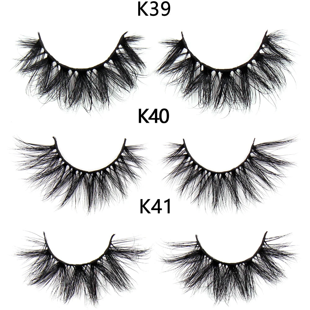 FOXESJI Makeup Eyelashes 3D Mink Eye Lashes Fluffy Soft Wispy Natural Lashes Extension Reusable Fake Lashes Mink False Eyelashes
