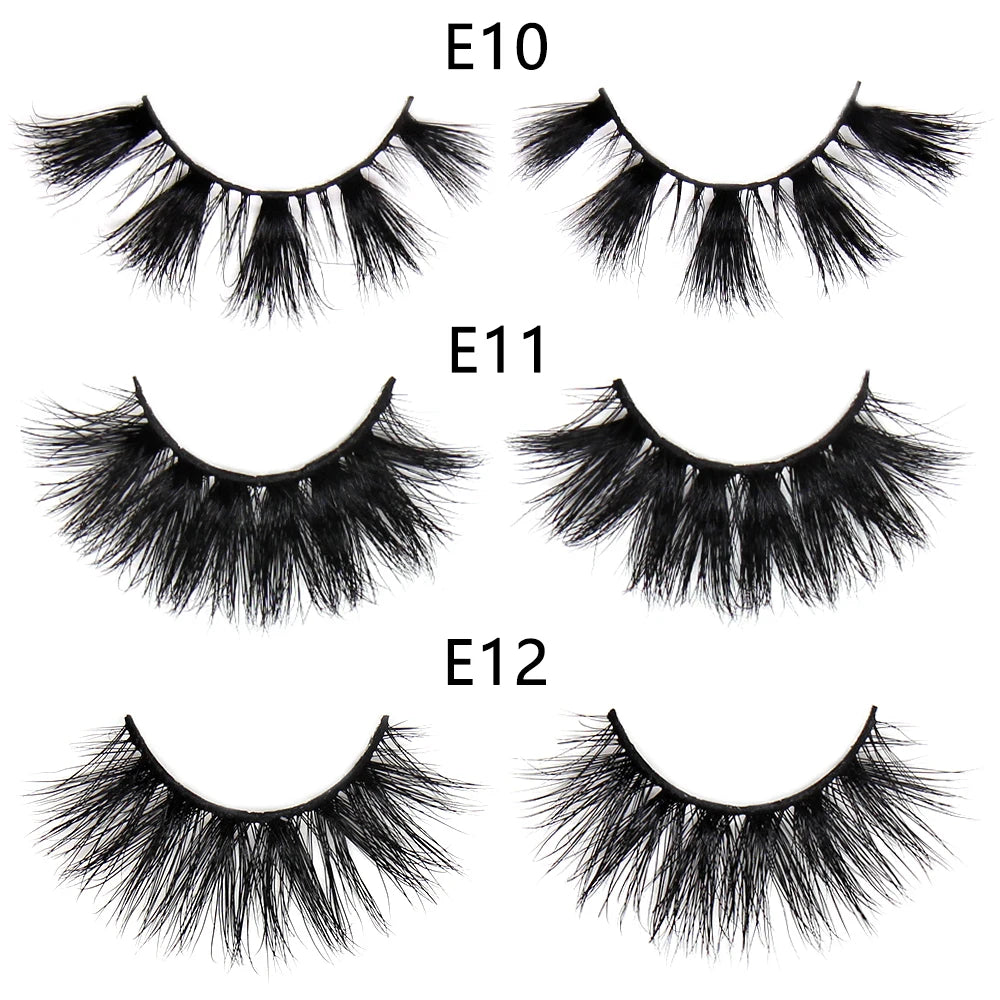 FOXESJI Makeup Eyelashes 3D Mink Eye Lashes Fluffy Soft Wispy Natural Lashes Extension Reusable Fake Lashes Mink False Eyelashes
