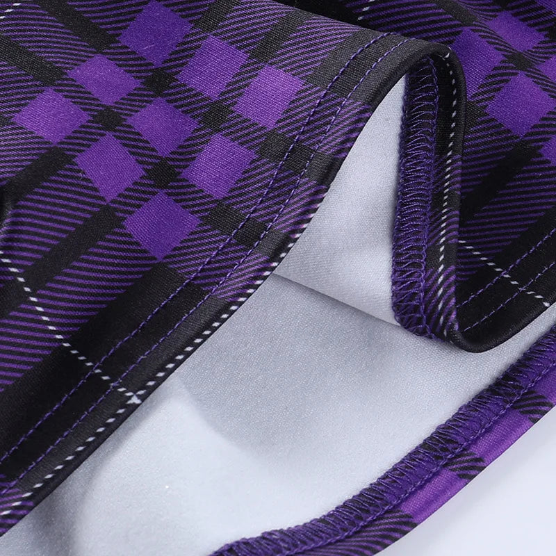 Black Checkered Women's Gothic Skirt Women Pleated Plaid Skirts Spring Autumn Girl Hip Hop Female Punk Goth Mini Skirt Clubwear