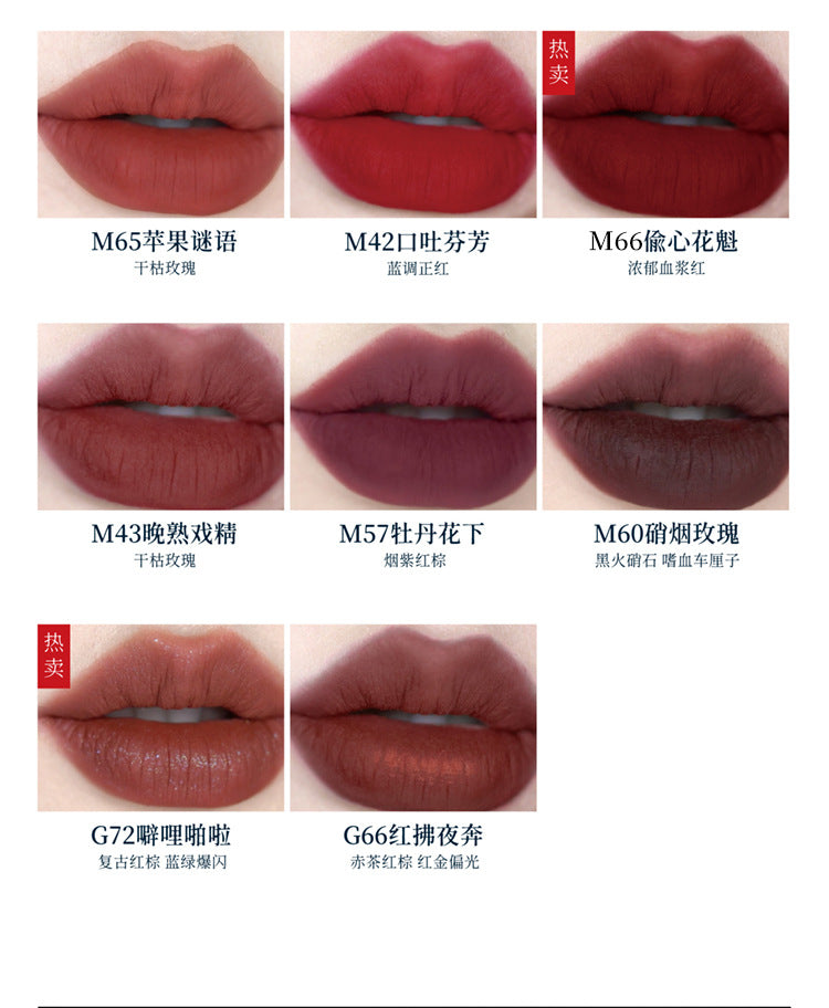 Girlcult Lip Cream Mud Thin Matte Soft Mist Velvet Liquid Lipstick Longlasting Transfer Proof 3.8g Makeup Cosmetics