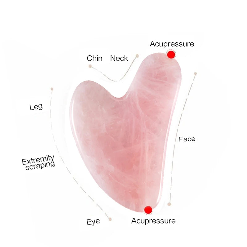 Heart Shape SPA Massage Beeswax Gua sha Scraping Massage Scraper Face Massager Acupuncture Guasha Board Massager for face 1pcs