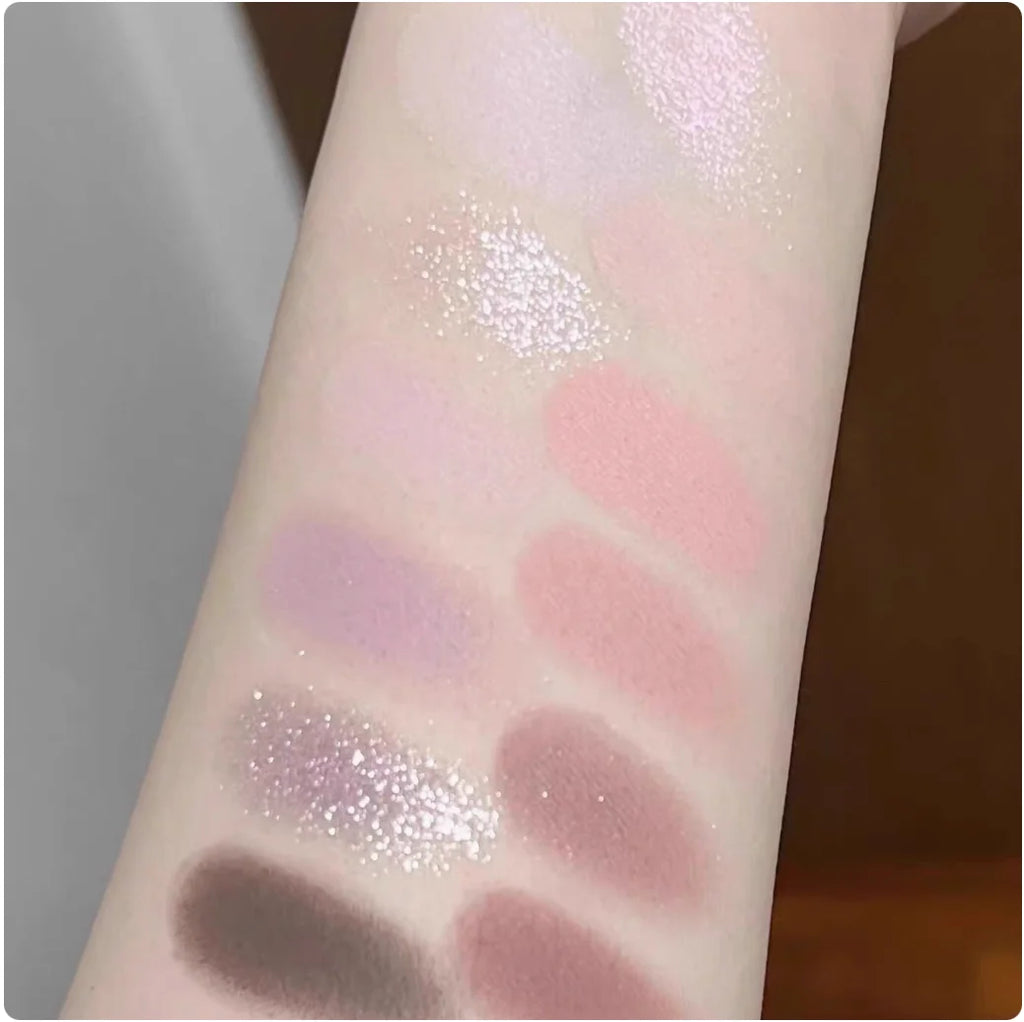 JOOCYEE 12 Shades Eyeshadow Palette Long-lasting Pearlized Gel Smooth High color Soft Matte Texture Eye Makeup Cosmetics