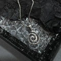 Y2K Star & Sun Spiral Pendant Necklace Silver Tone Minimalist Layered Necklaces for Women Daily Wear