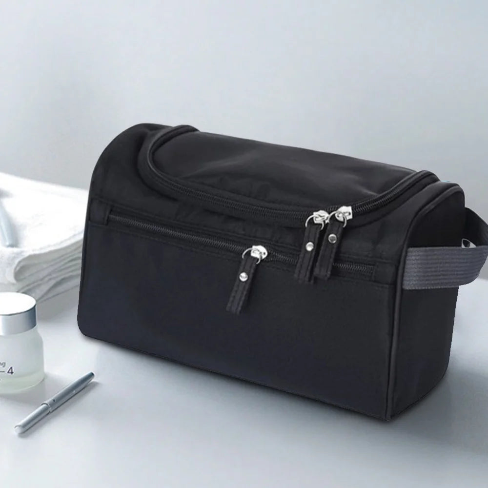 2023 MakeUp Wash Pouch Women's Travel Toiletries Bag Hook Up Cosmetic Bags Men Zipper Handbag Make Up Case Skull Print Organizer