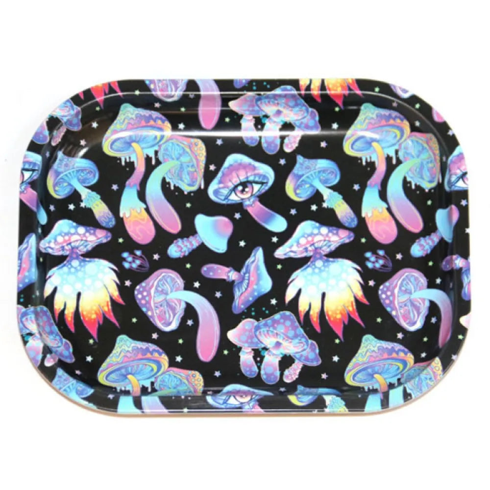 7X5.5inch Metal Tobacco Rolling Tray Multi Cigarette Dish Tin Storage Plate Roller Container 18*14cm Ashtray Rolling Tray