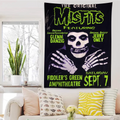 Misfits Hot Poster Horror Punk Rock Music Printed Large Wall Tapestry Hanging Tarot Hippie Wall Rugs Dorm Art Home Decor