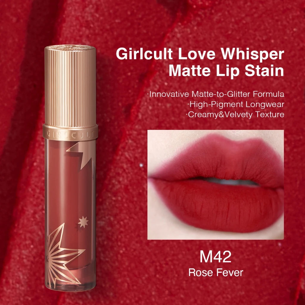 Girlcult Lip Cream Mud Thin Matte Soft Mist Velvet Liquid Lipstick Longlasting Transfer Proof 3.8g Makeup Cosmetics
