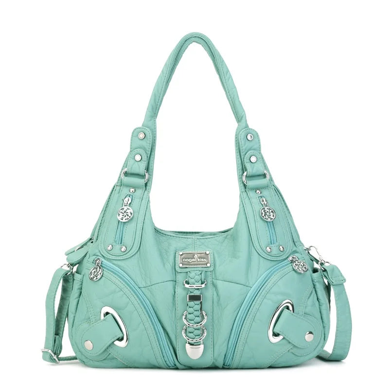 Angelkiss Frauen Handtaschen Mode Schulter Tasche Große Tote Top-griff Shopping-Pack Multifunktionale Satchel Dame Geldbeutel