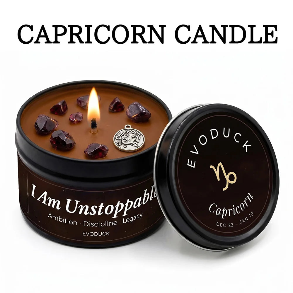 aurus Zodiac Scented Candle, Botanical Vanilla, Astrology Aromatherapy Candle in Tin, Home Fragrance Decor Birthday Gift, 3oz