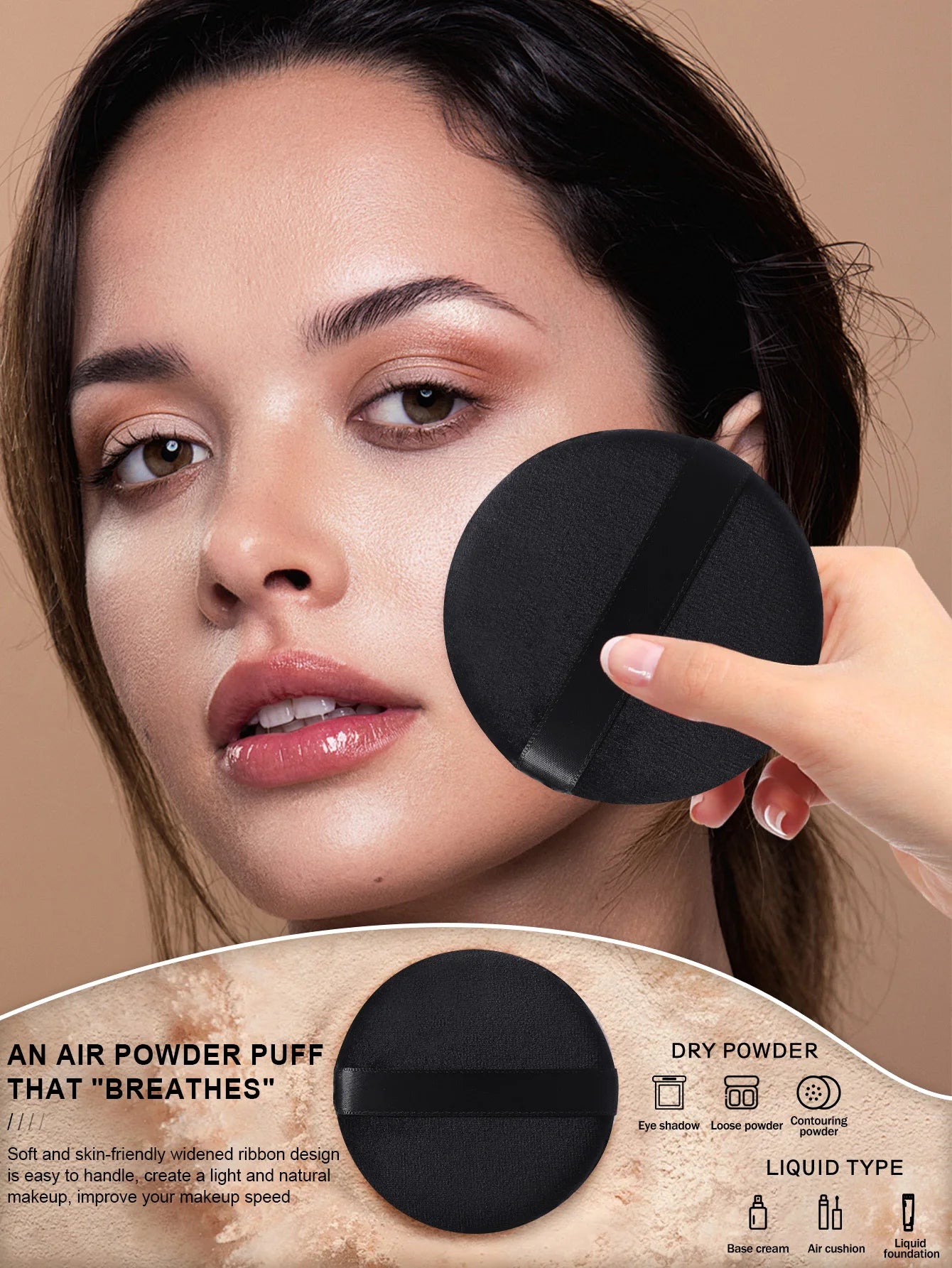 54PCS Makeup Tools:32PCS Makeup brush set+4PCS Makeup Tools+18PCS Makeup Sponges