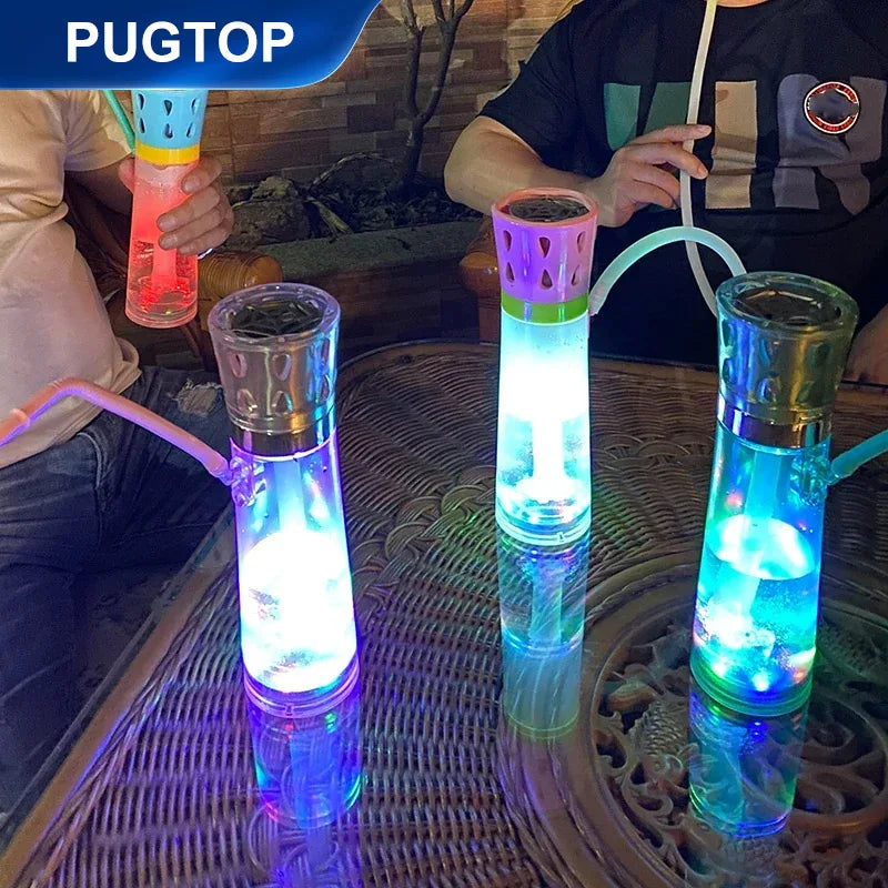 LED Arabic Cup Portable Shisha Hookah Fashionable Removable  Holder Handheld Car Hookah Household  In The Car