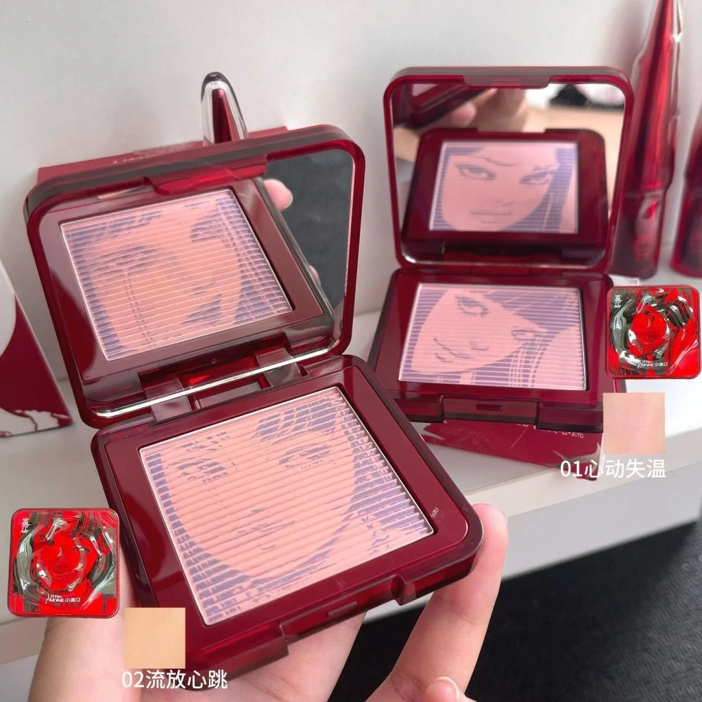 Little Ondine Cream Blusher Floating Shadow Powder Blush Brightens Nature Long-Lasting Blush Makeup Palette De Blushes Palette