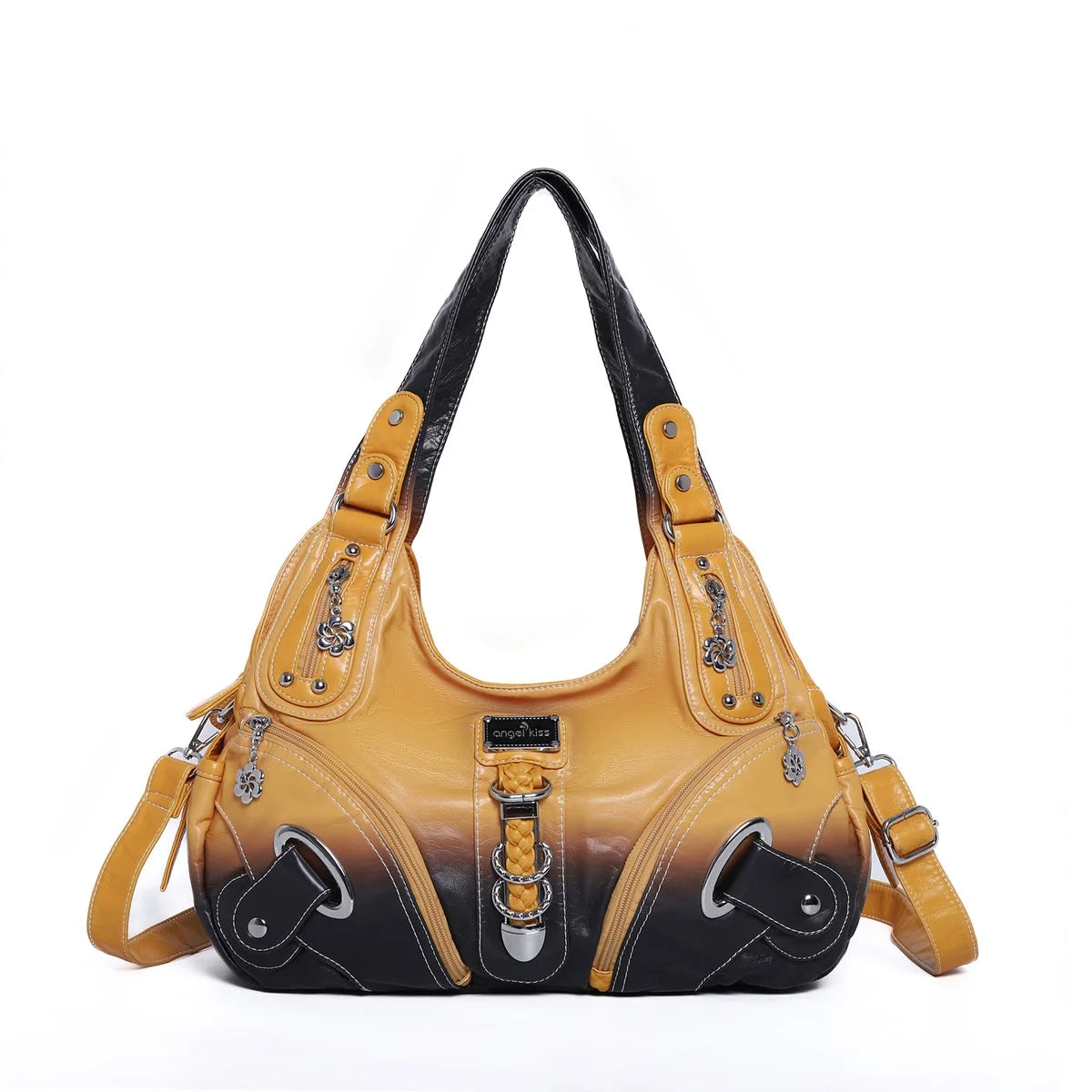Angel kiss Women Handhag Large Fashion Shoulder bags Vintage Shoulder Bags Female Top-handle Tote Bag Large Purse