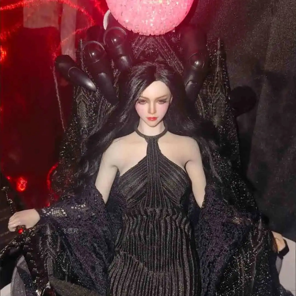 3d Printed Gothic Style Throne Exquisite Patterns Cool Look for 1/12 1/14 Doll Figure Home Decor Desk Decoration
