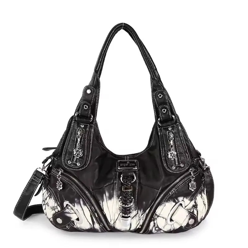 Angel kiss Women Handhag Large Fashion Shoulder bags Vintage Shoulder Bags Female Top-handle Tote Bag Large Purse