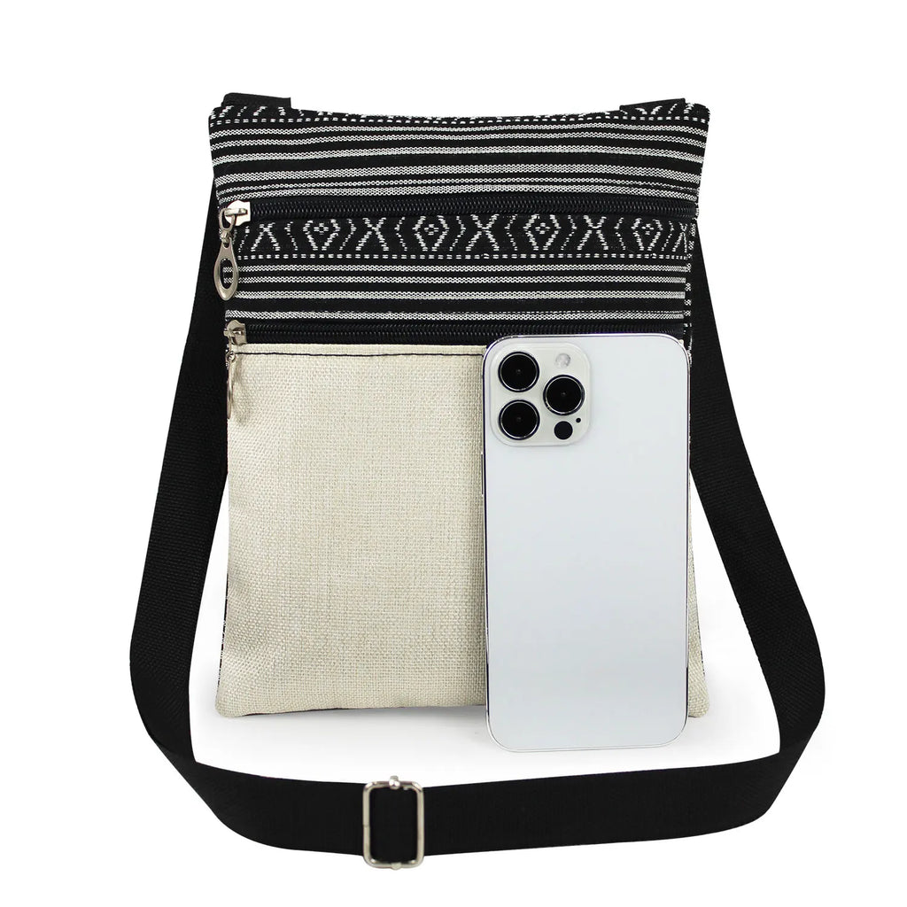 Bohemian-style Moth Unisex Crossbody Bag Adjustable Strap Men's Crossbody Bag Women's Outdoor Shoulder Bag