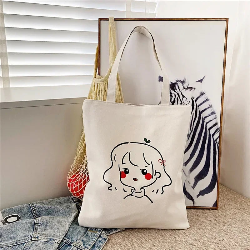 Kindness Butterfly Yin Yang Print Black Canvas Tote Bag, Women Shoulder Bag, Boho Mystical Handbag for Spiritual Vibes