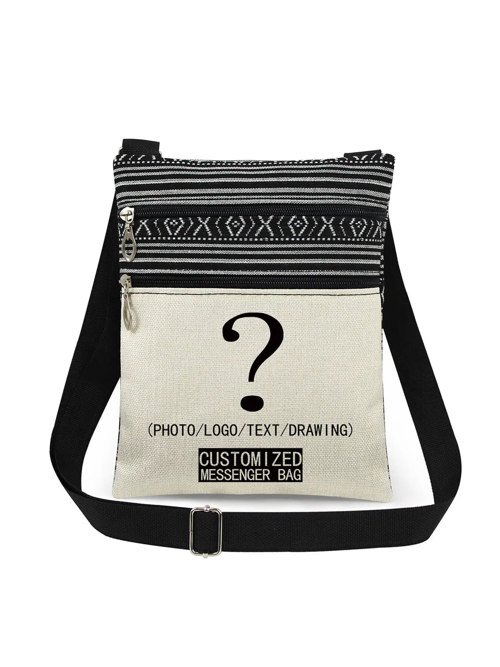 Bohemian-style Moth Unisex Crossbody Bag Adjustable Strap Men's Crossbody Bag Women's Outdoor Shoulder Bag