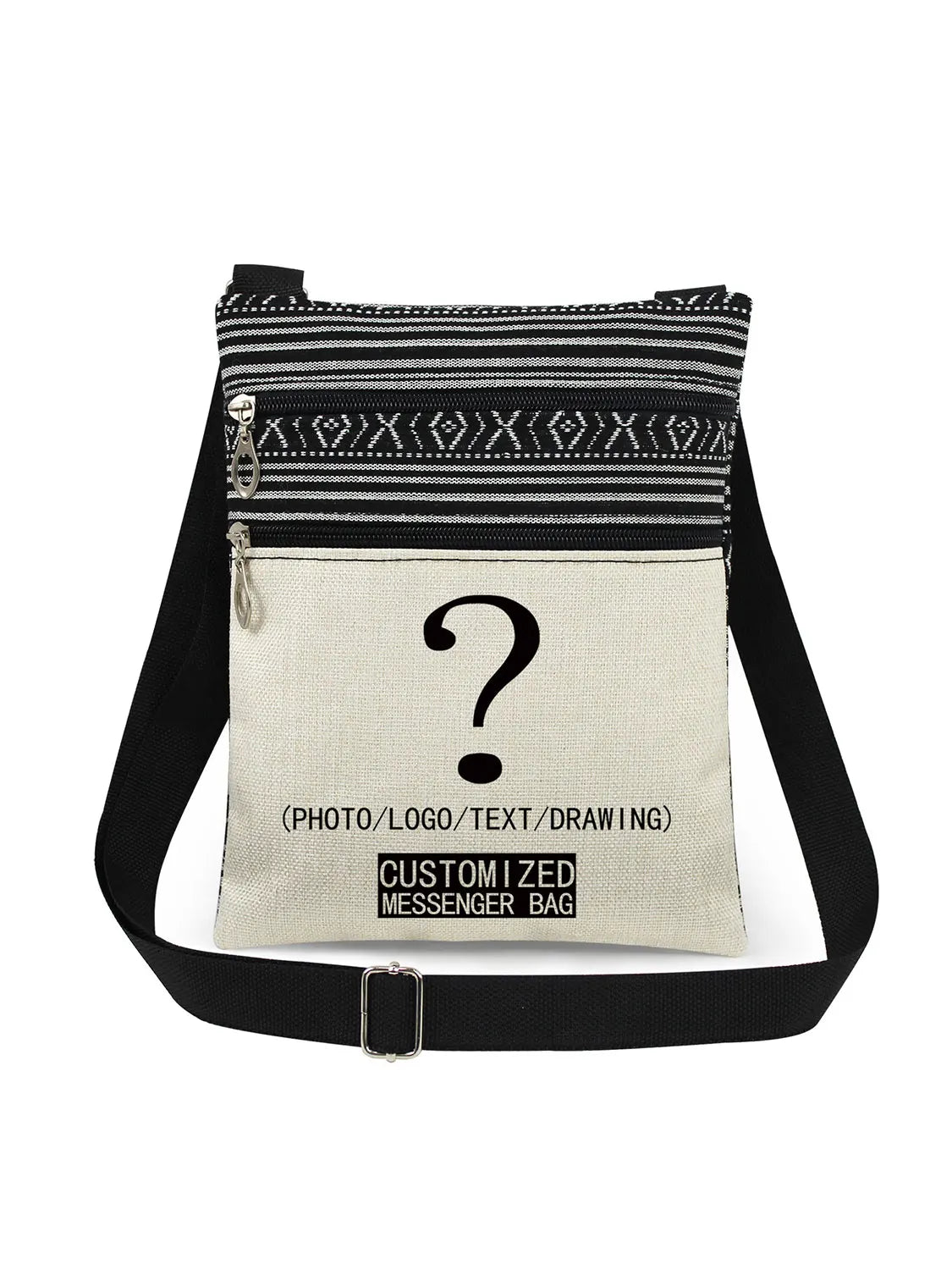 Bohemian-style Moth Unisex Crossbody Bag Adjustable Strap Men's Crossbody Bag Women's Outdoor Shoulder Bag