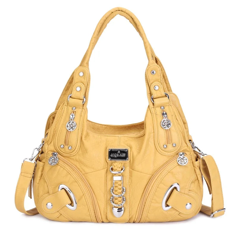 Angelkiss Frauen Handtaschen Mode Schulter Tasche Große Tote Top-griff Shopping-Pack Multifunktionale Satchel Dame Geldbeutel