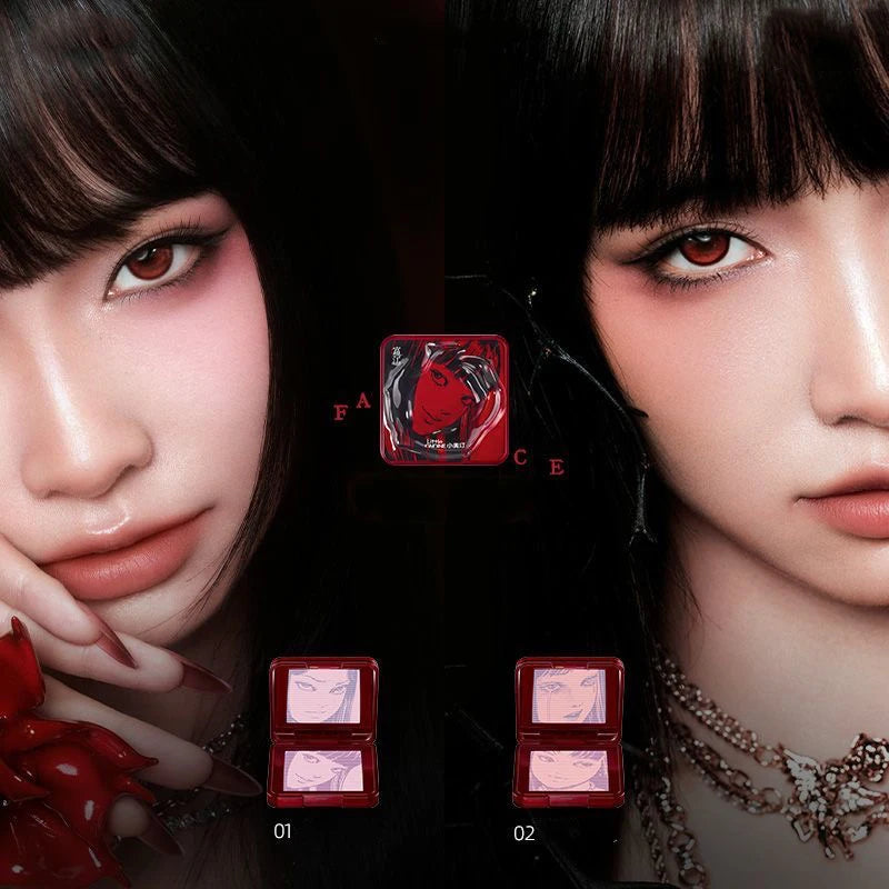 Little Ondine Cream Blusher Floating Shadow Powder Blush Brightens Nature Long-Lasting Blush Makeup Palette De Blushes Palette