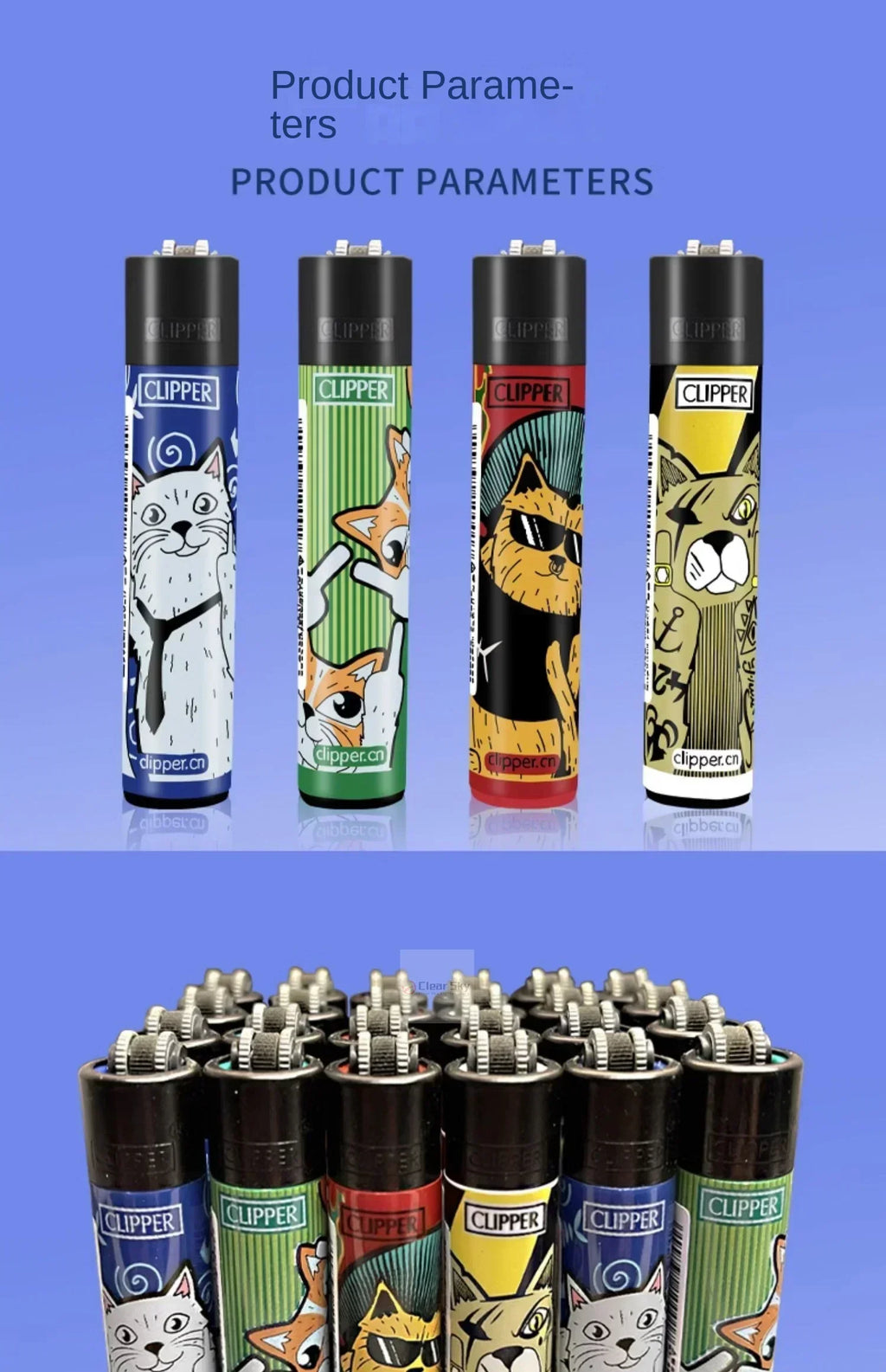 Clipper Open Flame Lighter with Grinding Wheel Small Inflatable Personalized Pattern Men's Smoking Gift