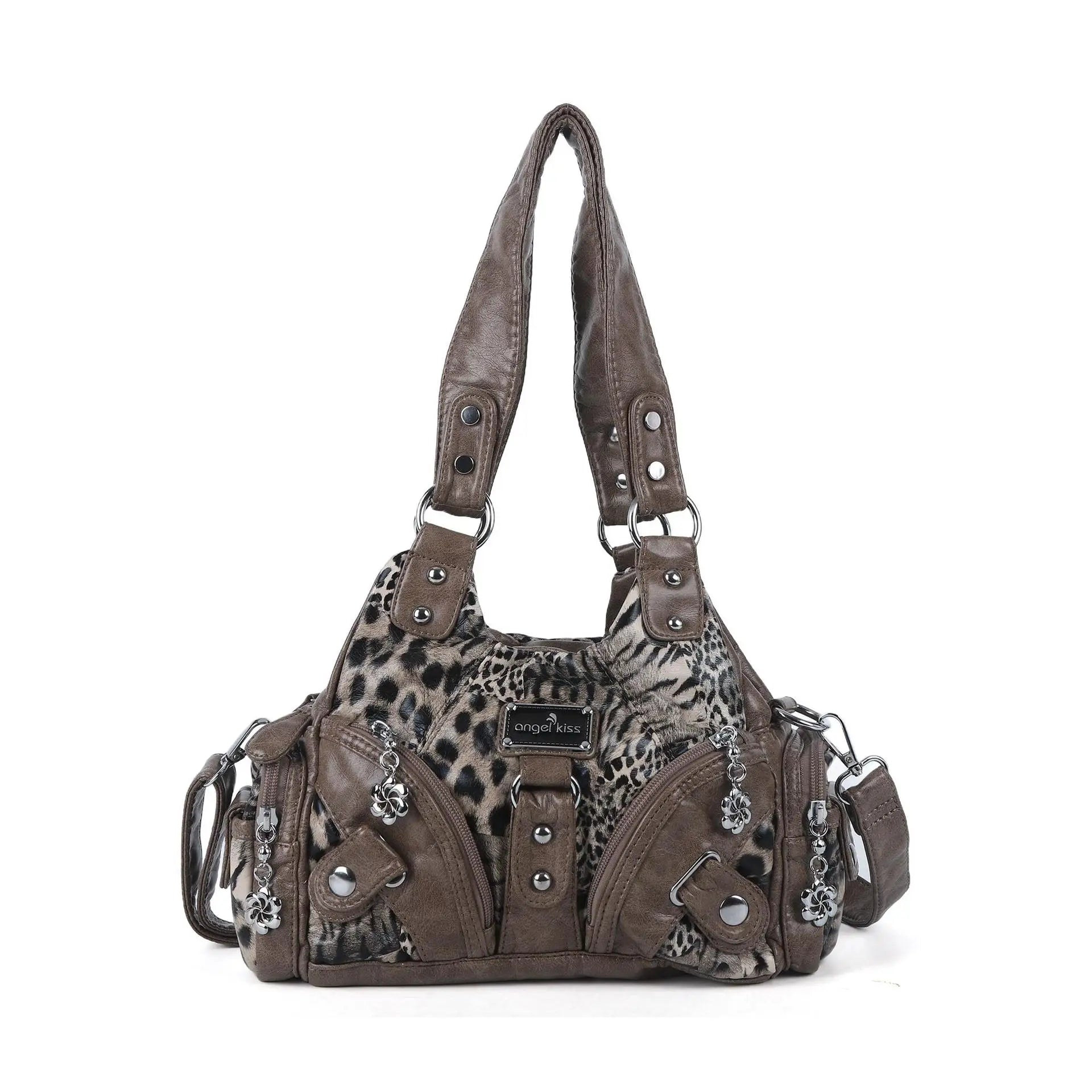 Angel Kiss Soft Tote Bag Women Handbags Small Top-handle Fashion Satchel Multi-Pockets Crossbody Shoulder Bag Hobos Phone Pack