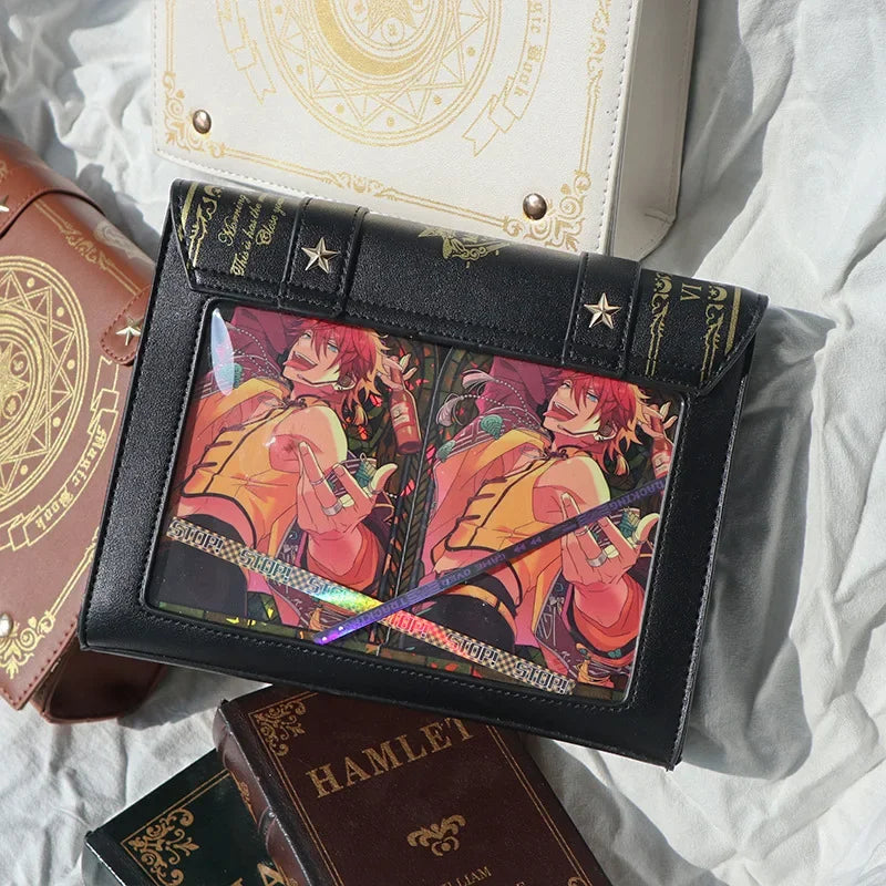 Lolita Y2K Star Moon Magic Book Shoulder Ita Bag Women's Girls Gothic Vintage Mini Backpacks Fashion Cute Crossbody Handbags