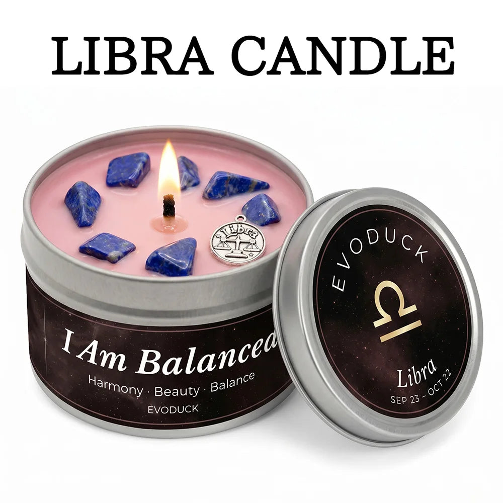 aurus Zodiac Scented Candle, Botanical Vanilla, Astrology Aromatherapy Candle in Tin, Home Fragrance Decor Birthday Gift, 3oz